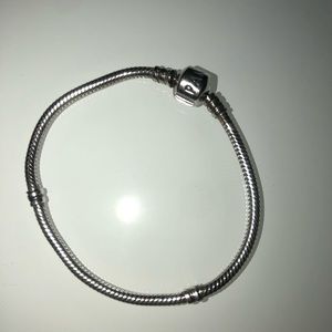 Silver Pandora Moments Snake Chain Bracelet